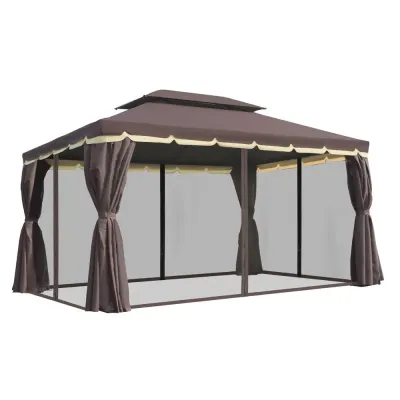 Stort Partytält med Myggnät Rymlig 390 x 290 x 280 cm