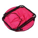 Rosa Campingstol med Vaddering Hopfällbar Fällstol för Utomhusbruk Lätt att Bära Rosa 80 X 80 X 75 Cm
