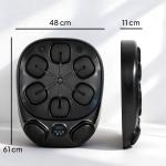 Boxningsmaskin Musikalisk Väggmonterad Svart Plast för Hemmaträning Elektronisk Boxboll med Bluetooth och Handskar Rolig Träning 9 Hastigheter Smart