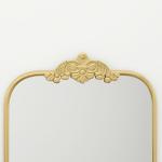Väggspegel Badrumsspegel Guld av Metall och Glas för Vardagsrum Barockstil Dekorativ Spegel med Ram 60 x 87 cm
