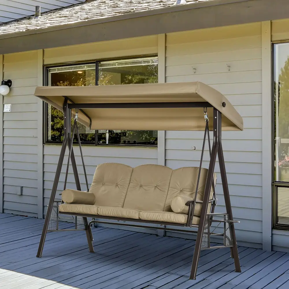 3-Sitsig Hammock med Soltak 116 x 206 x 183 Cm
