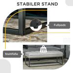 Bänk Sängbänk Ljusgrå av Stål och Linnelook för Sovrum och Hall Stoppad Sminkbänk Lastkapacitet upp till 200 kg 120 x 44 x 45,5 cm