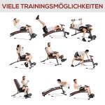 Multifunktionell Viktbänk Multigym med Fjäderbooster Träningsbänk Hemmagym upp till 120 Kg Svart 54 X 160 X 106 Cm