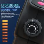 Pedaltrainer Mini Motionscykel Tyst Svart av Metall och Plast för Hemmaträning Bentränare med LCD Display