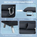 Bäddsoffa Sovsoffa Svart av Sammetslook och Trä för Vardagsrum 2-Sits Soffa med Sovfunktion