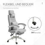 Kontorsstol Spelstol Ergonomisk Polyester Skum och Flerskiktsbräda 62 X 68 X 117-127 Cm