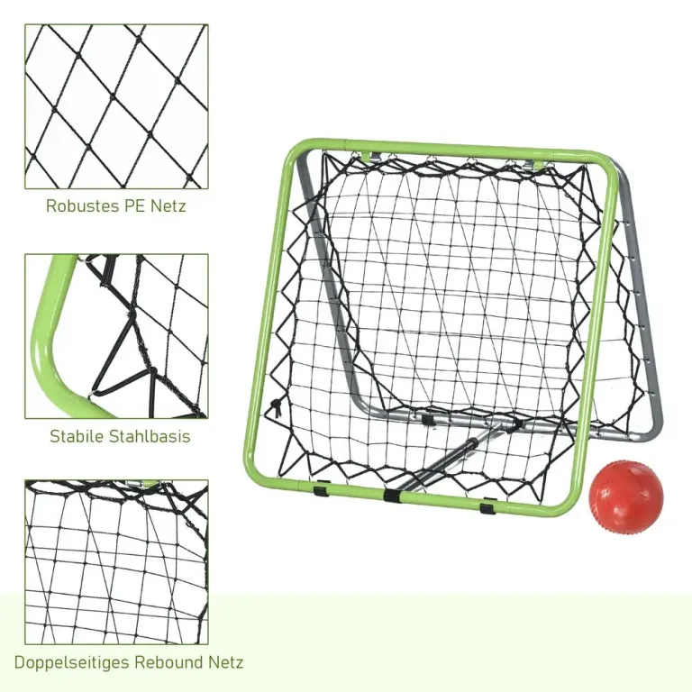 Fotbollsrebounder Kickback-Mål 75 x 75 x 64 cm