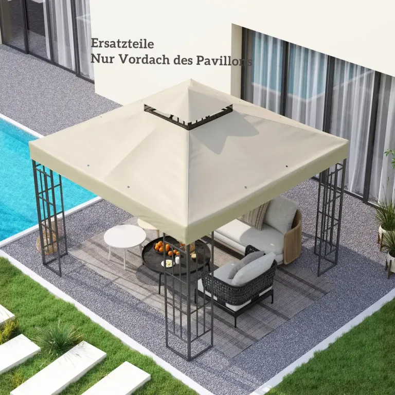 Ersättningstak för Paviljong Vattenavvisande 3 x 3 m
