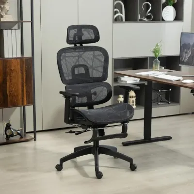 Kontorsstol Ergonomisk Svart av Nät