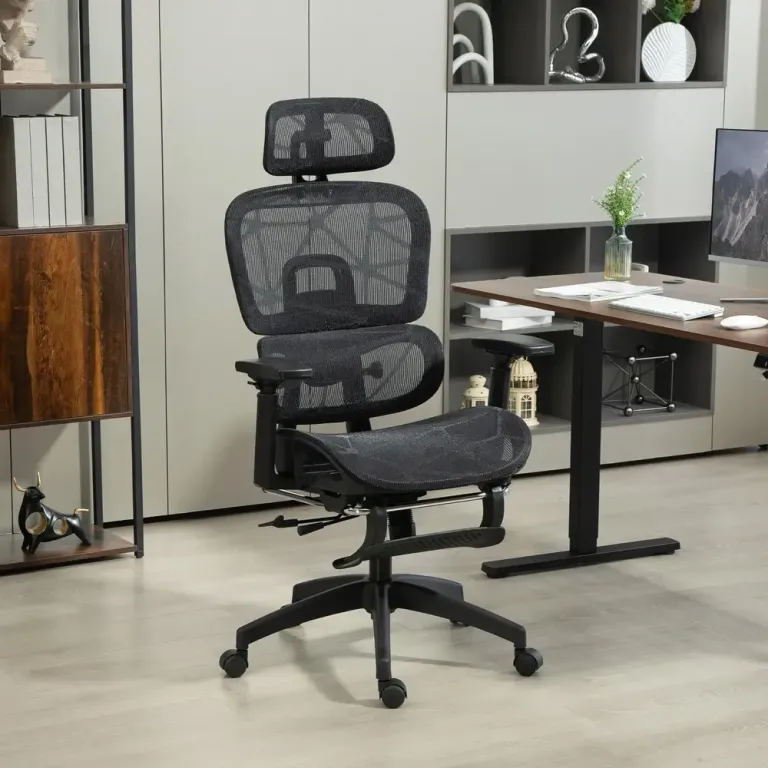 Kontorsstol Ergonomisk Svart av Nät