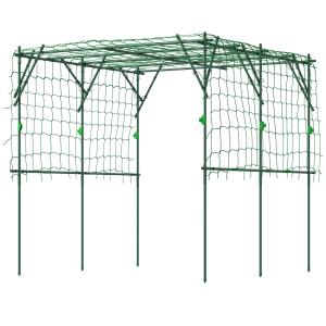 Spaljé Gjord Av Rostfritt Stål Spaljé Med Triangulär Stöddesign 223X223X223 Cm Rosenbåge För Klätterväxter Trädgårdsspaljé För Krukväxter Plantera Spaljé För Grönsaker Blommor Grön