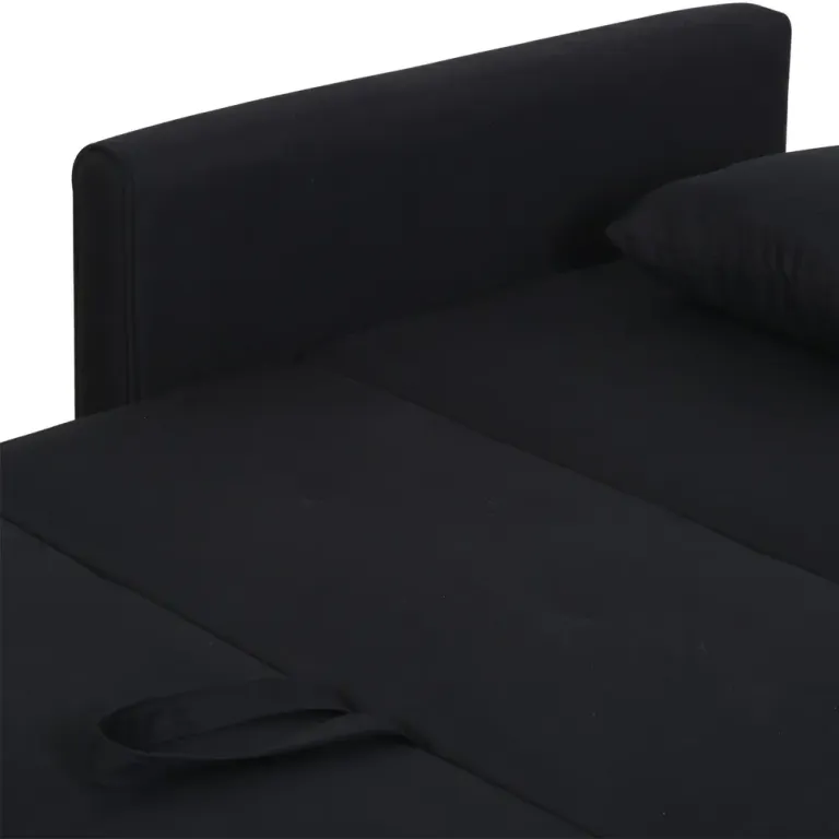 Bäddsoffa 2-Sits Soffa Kolgrå 152 x 101 x 81 cm
