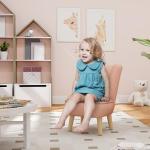 Barnfåtölj Barnsoffa Beige av Teddyfleece och Skum för Barnrum Björnformad Stol för Barn 1,5-3 År