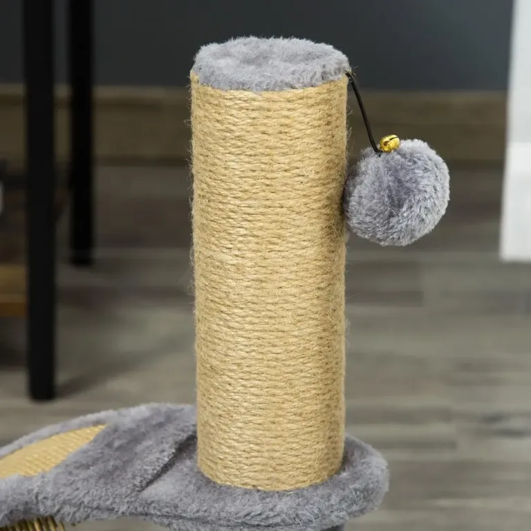 Klöspelare Klösträd Grå av Sisal och Plysch för Katter