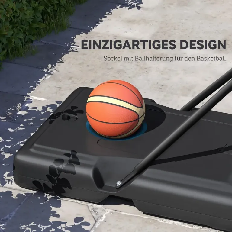 Flyttbar Basketkorg för Barn Höjdjusterbart Basketställ