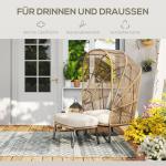 Indoor/Outdoor Matta med Boho Design, Easy Clean, Grå