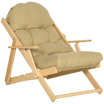 Relaxstol Vilstol Brun av Bokträ 71 x 89 x 96 cm