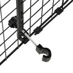 Hundgaller för Bil, Justerbar Säkerhetsbarriär för Bagageutrymme, Universalt Galler för Hundtransport, Svart, 91-152 x 30 cm