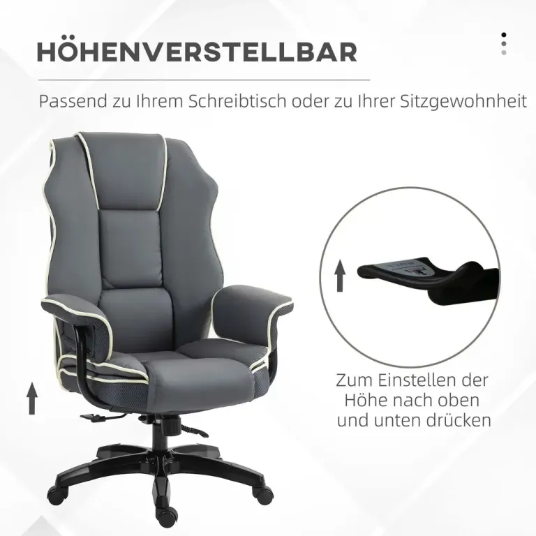Kontorsstol Kräm av Tyg och Metall