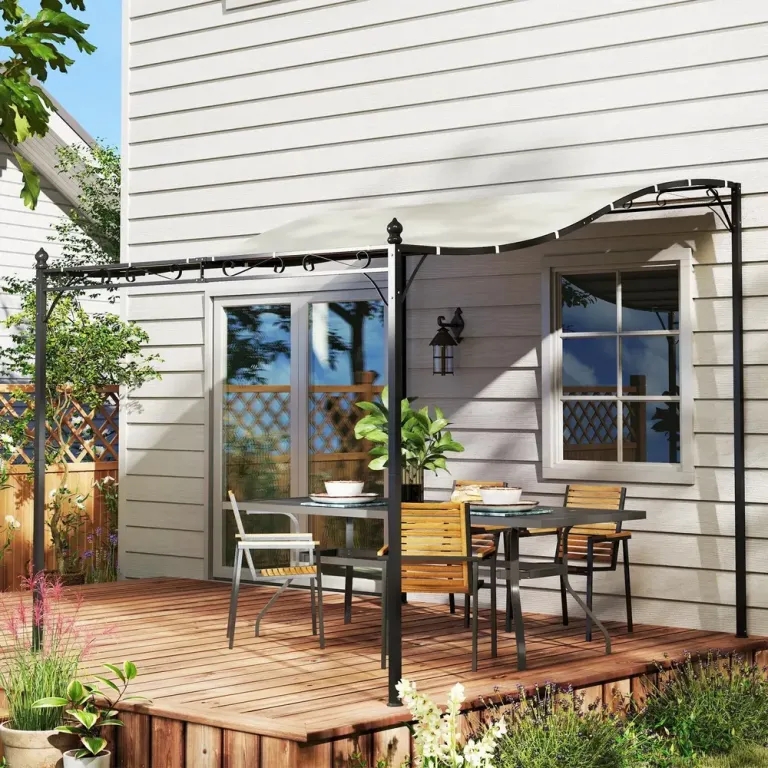 Påbyggnadspaviljong Pergola med Tak 2,5X3X2,5 m
