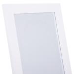 Ståspegel i Full Längd, Sminkspegel med Upphöjda Fötter, MDF, Vit, 47 x 46 x 148 cm