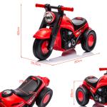 Elektrisk Fyrhjuling Miniquad Blå av Metall och Plast för Barn från 18 Månader Elbil med LED och Horn