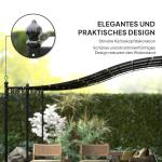 Påbyggnadspaviljong Pergola Med Tak, Vattenavvisande Paviljongtak, Fristående Trädgårdspaviljong Uteplats Paviljong Kapell Solskydd För Terrassträdgård Ca. 3X5X2,5 M Mörkgrå
