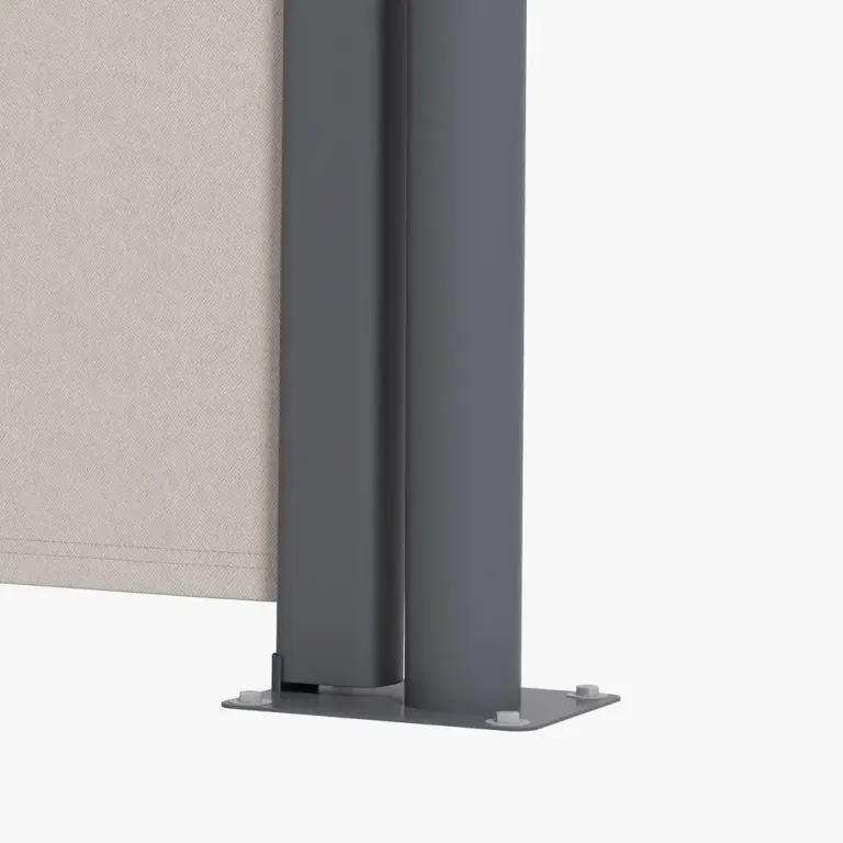 Sidomarkis Insynsskydd Ljusgrå av Polyester 300 x 100 cm