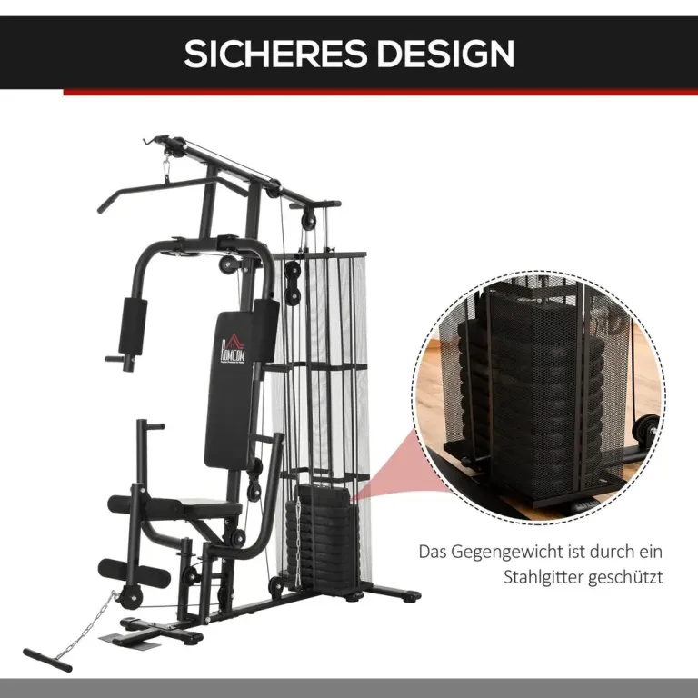 Träningsstation Power Station med Lat Pulldown Butterfly