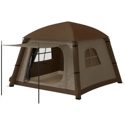 Campingtält Uppblåsbart Tält för 1-2 Personer Beige