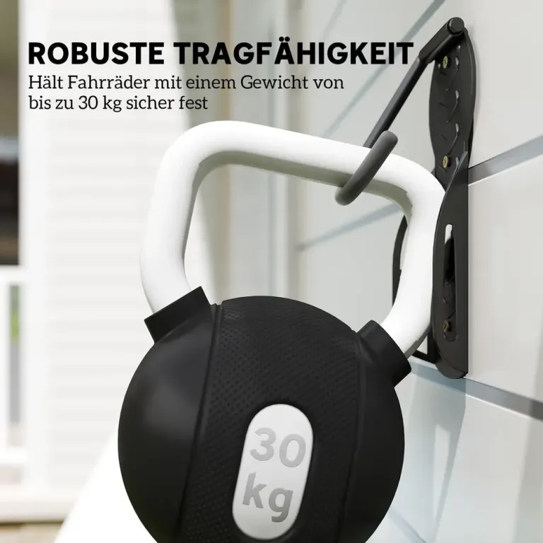 Cykelväggfäste Cykelställ Vertikalt Svart av Metall