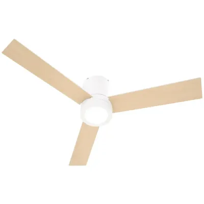 Takfläkt Taklampa med Fläkt och Belysning Vit Ø112 cm