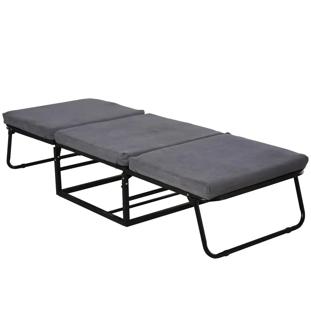 Gästsäng Hopfällbar 2 i 1 Pall Polyester 192 x 68 x 37 Cm