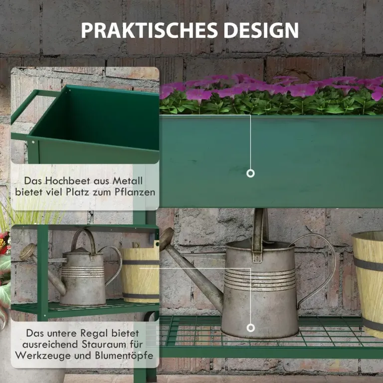Upphöjd Odlingskrage Planteringslåda med Spaljé Trä
