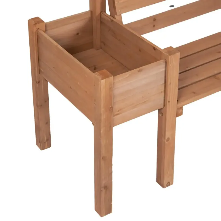 Trädgårdsbänk Balkongbänk Natur av Trä Bänk 2-Sits