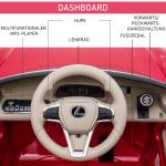 Barnbil Licensierad Lexus LC500 Elbil med 2,4G Fjärrkontroll MP3 USB Ljus och Musik för 3-6 År