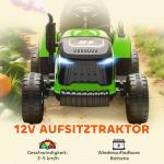 Elektrisk Åktraktor med Fjärrkontroll och Mjukstart för Barn 3-8 År, Grön