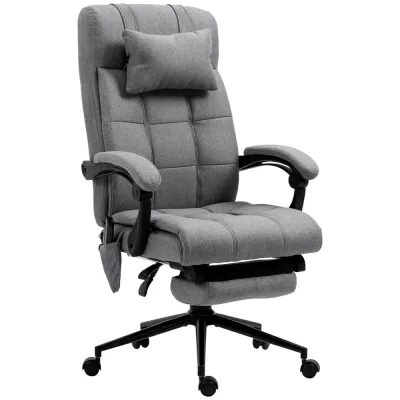 Kontorsstol Massagestol Grå 66 x 76 x 112-120 cm