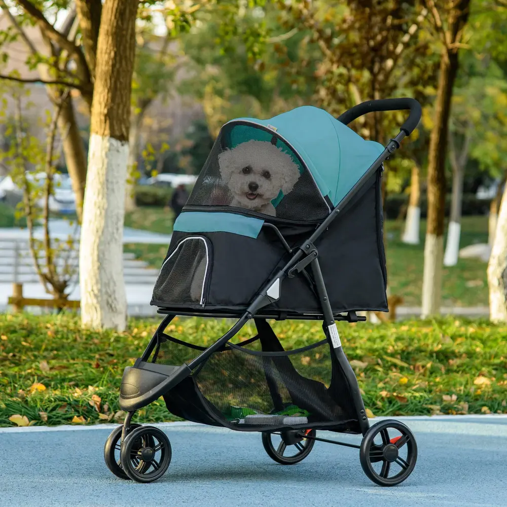 Hundbuggy Upp till 10 kg Vikbart Säkerhetskoppel