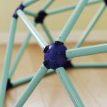 Klätterställning Kupol Blå Plast för Barn 3 till 8 År Klätterdom UV-beständig och Vattentät Lekplats 183 cm