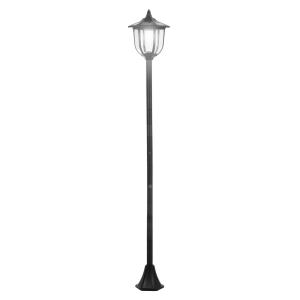 Solar Trädgårdslampa LED Trädgårdslykta 30/60 Lumen Svart Plast för Trädgård och Terrass Ø26,5 X H177 Cm