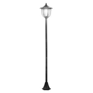 Solar Trädgårdslampa LED Trädgårdslykta 30/60 Lumen Svart Plast för Trädgård och Terrass Ø26,5 X H177 Cm