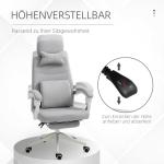 Kontorsstol Spelstol Ergonomisk Polyester Skum och Flerskiktsbräda 62 X 68 X 117-127 Cm