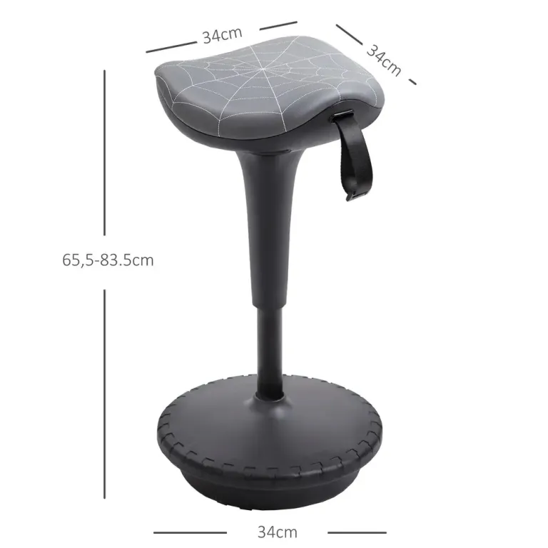 Ergonomisk Kontorspall med Vridfunktion 65,5–83,5 cm