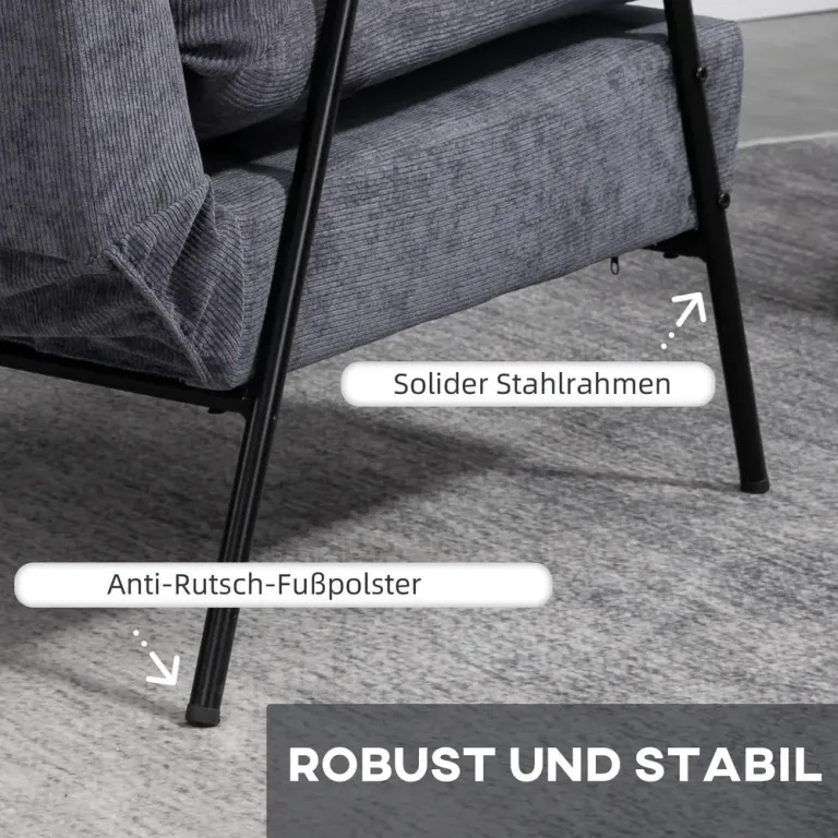 TV-Fåtölj med Pall Relaxstol 68 x 91,5 x 88 cm
