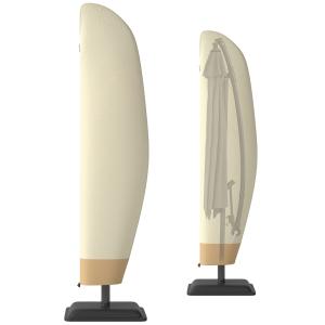 Parasollskydd för Ø400 cm, Vattentätt och Väderbeständigt, Oxfordtyg, UV-beständigt, 220 x 56 cm, Beige