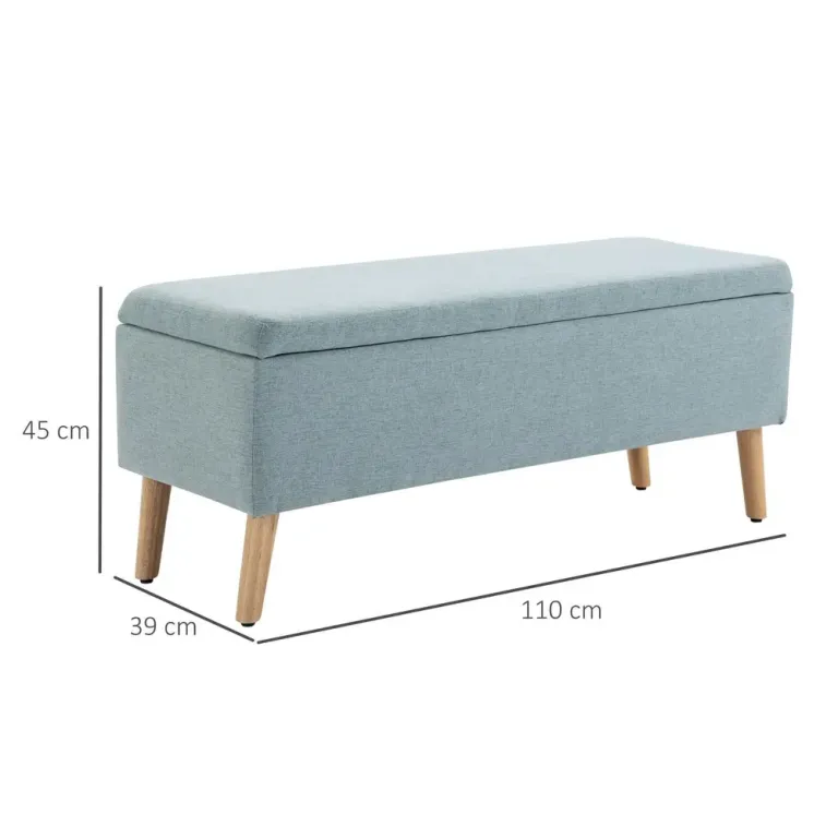 Sittbänk med Förvaring Skandinavisk Design Grå, Grön