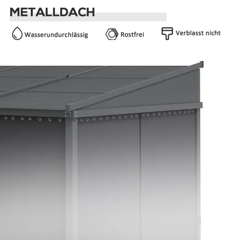 Pergola med Skjutbart Tak Trädgårdspaviljong 3,65 x 2,55 m