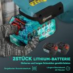 Sladdlös Elektrisk Häcksax med 51 cm Klipplängd och Batteri, Blå