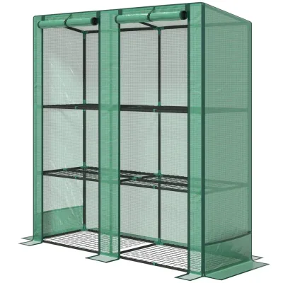 Litet Växthus Tunnelväxthus med Tak 144 x 48 x 152 cm